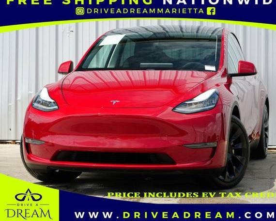 TESLA MODEL Y 2020 5YJYGDEFXLF003688 image